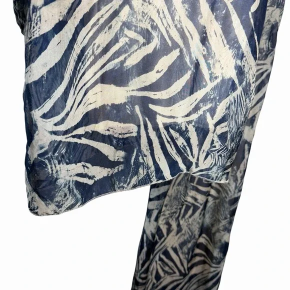 Bellambra Italy Womens Silk Blend Palazzo Pants Size L Wide Leg Resort Boho - Picture 10 of 15